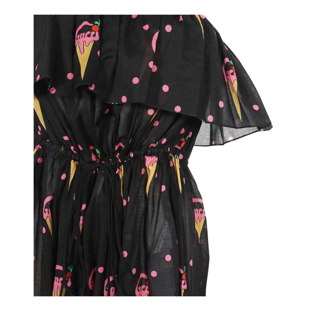 Gucci Jurk met ijsjesprint Black Dames