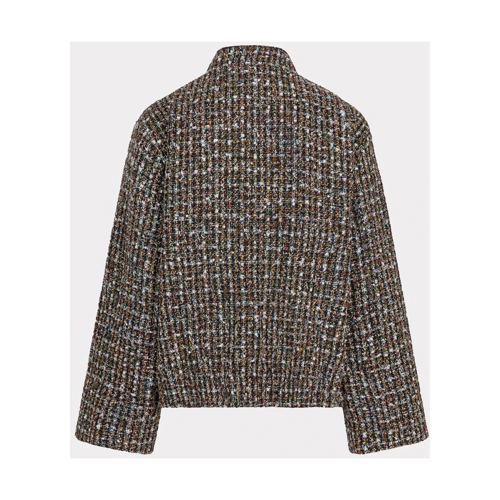 Esqualo Tweed Bomber Jas Black Dames