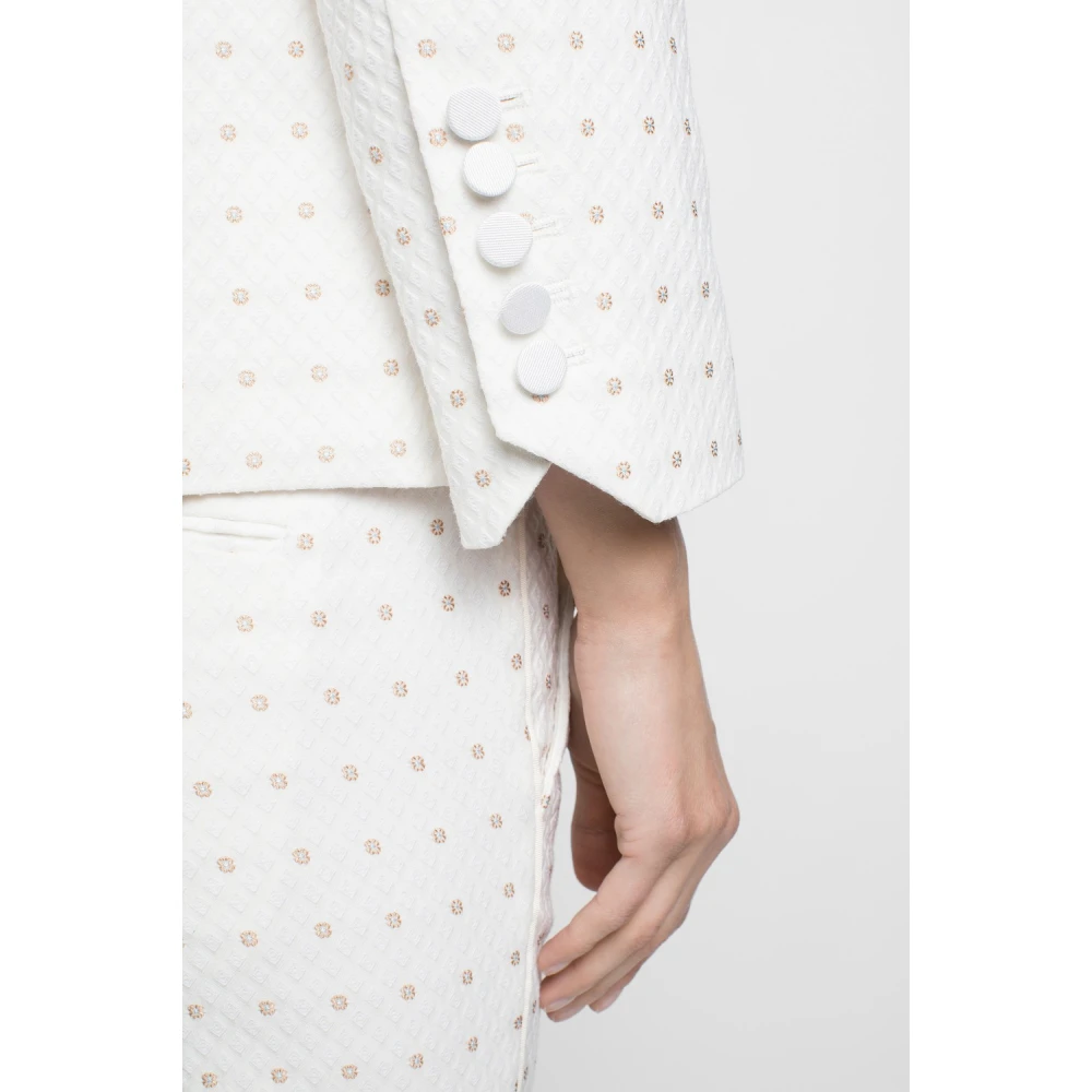 Zadig & Voltaire Stijlvolle Bloemen Chino`s White Dames