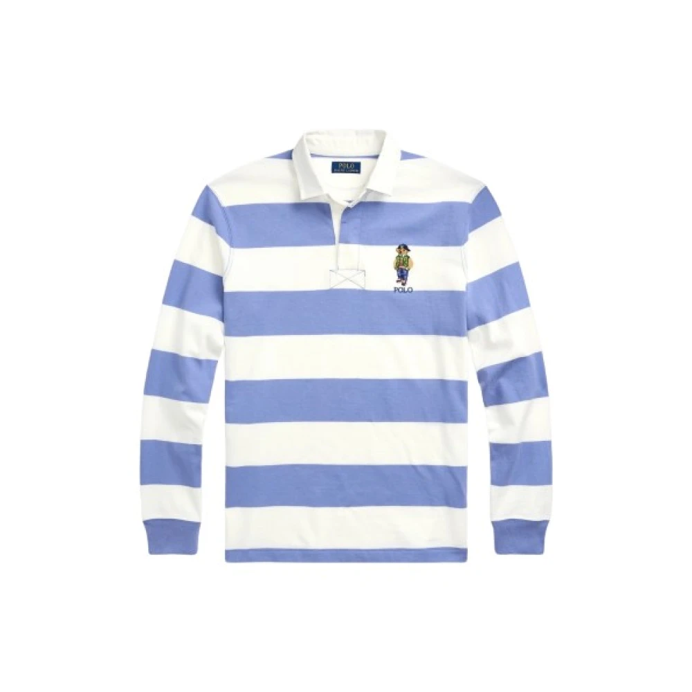 Polo Ralph Lauren Rugby Polo Bear Longsleeve Shirt Blue Heren
