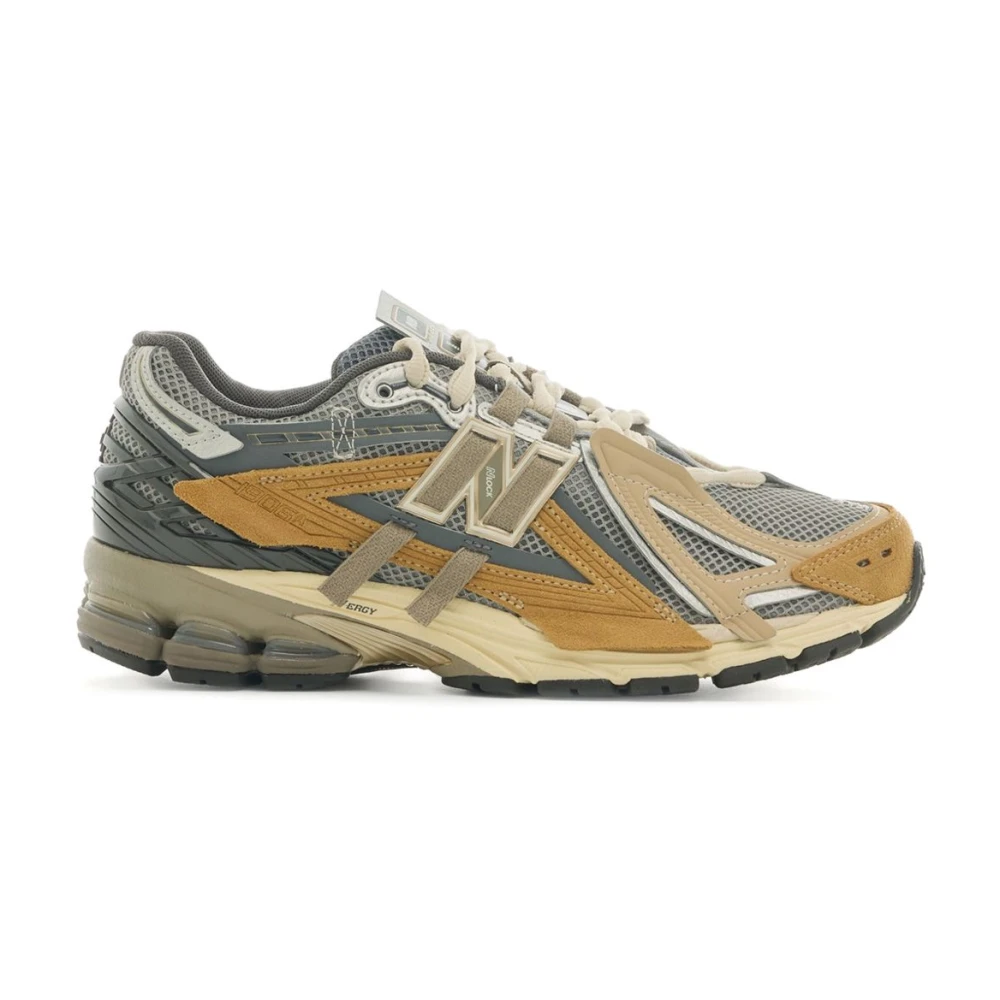 New Balance Gröna Chunky Sneakers med Logo Patch Multicolor, Herr