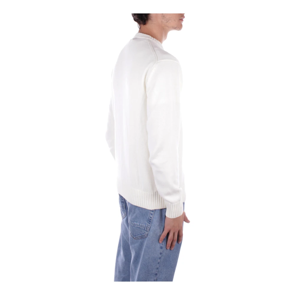 Guess Witte trui met logo op de voorkant White Heren