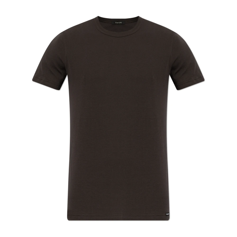 Tom Ford Katoenen T-shirt Brown Heren