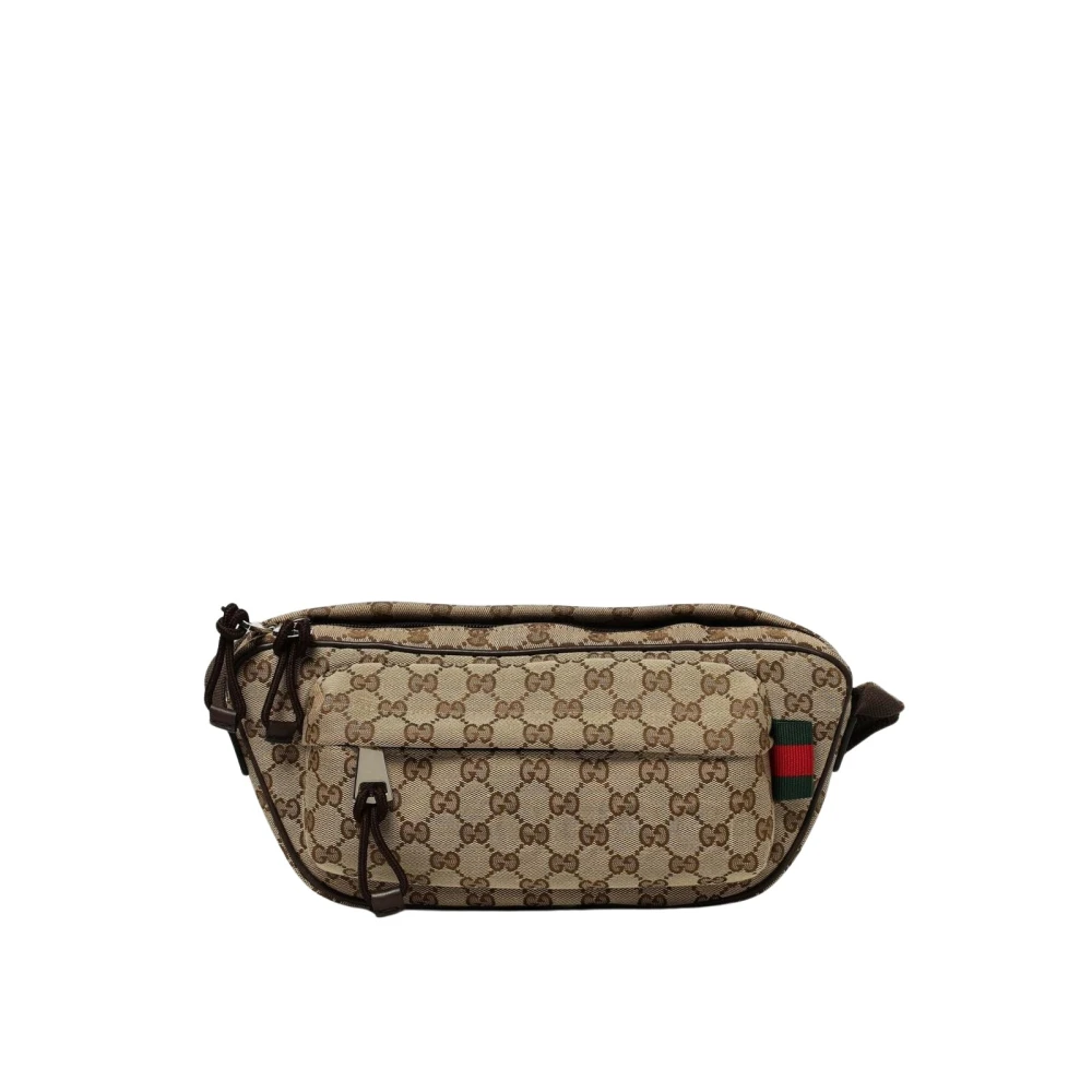 Gucci Men's Beige Gg Supreme Canvas Belt Bag