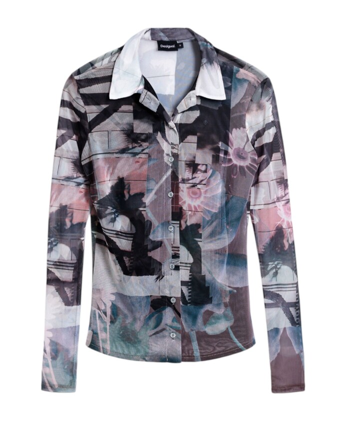 chemise-a-fleurs-avec-col-classique