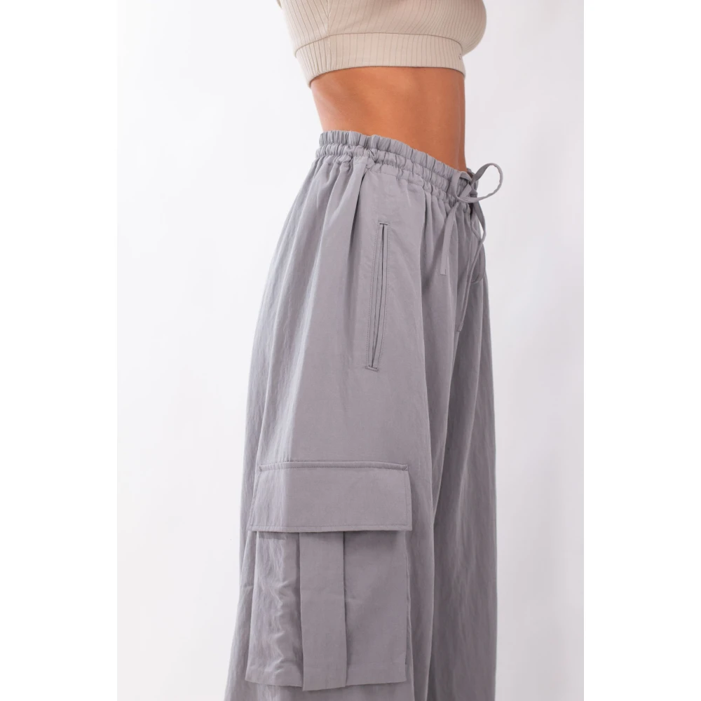 Y-3 Grijze Cargo Broek Gray Dames