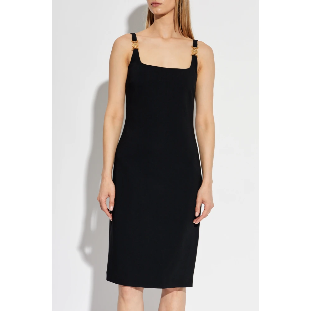 Versace Jurk met Bandjes Black Dames