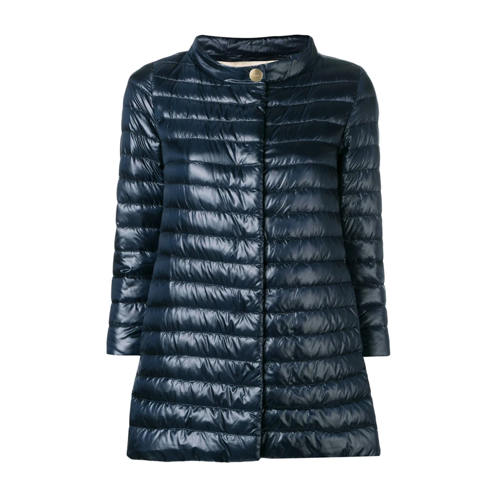Herno Women's Blue Down Jackets, Xs, A-Shape Down Jacket