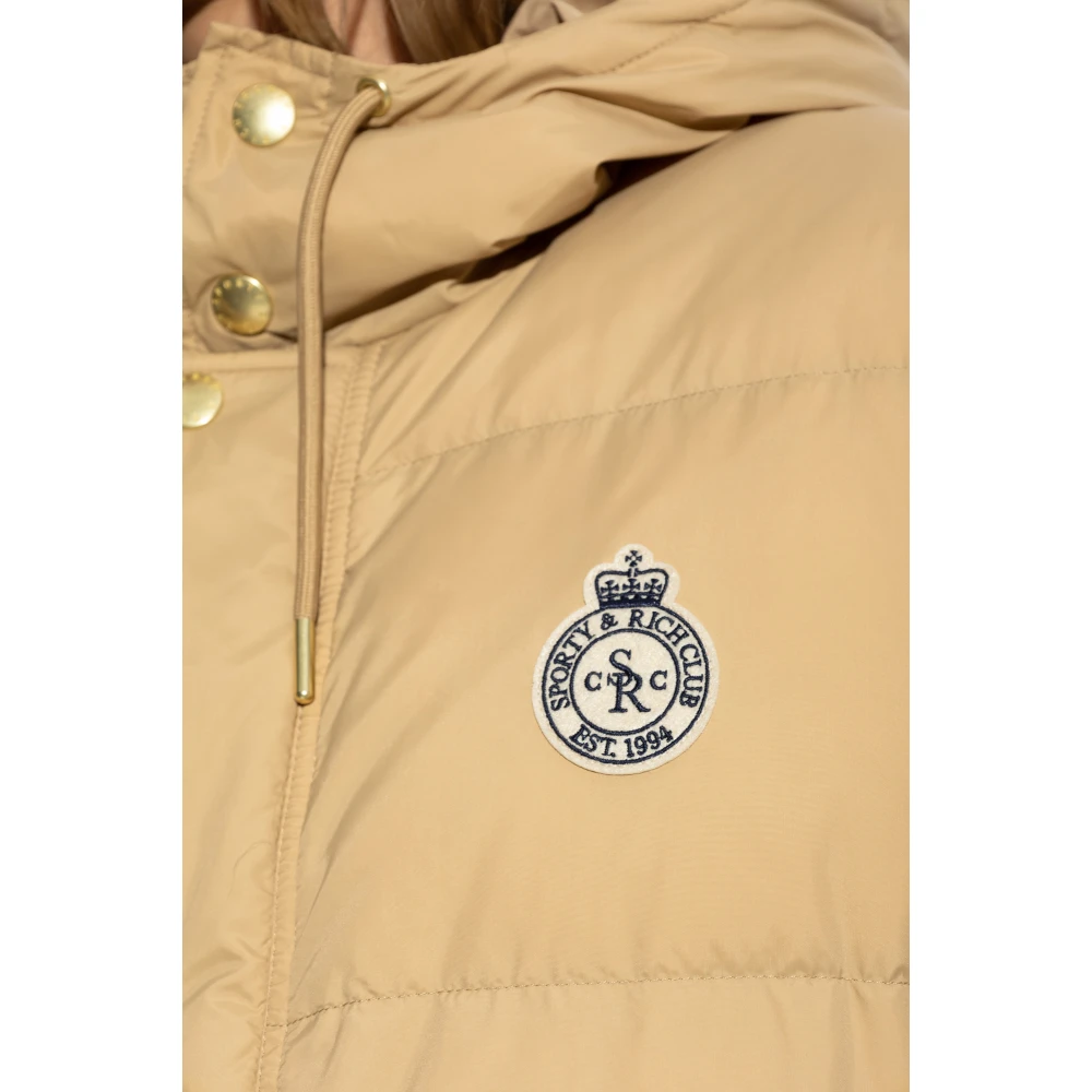 Sporty & Rich Donsjack uit de Countryside-collectie Beige Dames
