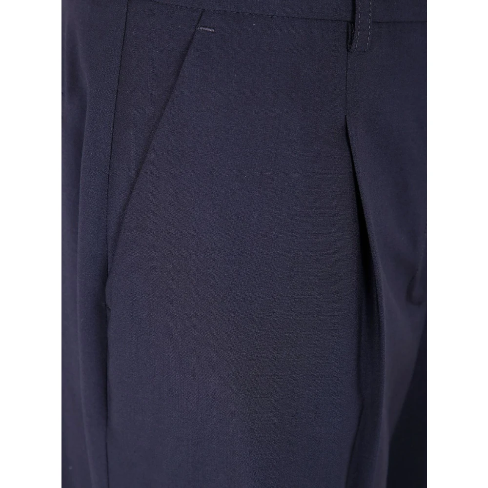 Seventy Blauwe Shorts met Riemlussen Blue Dames