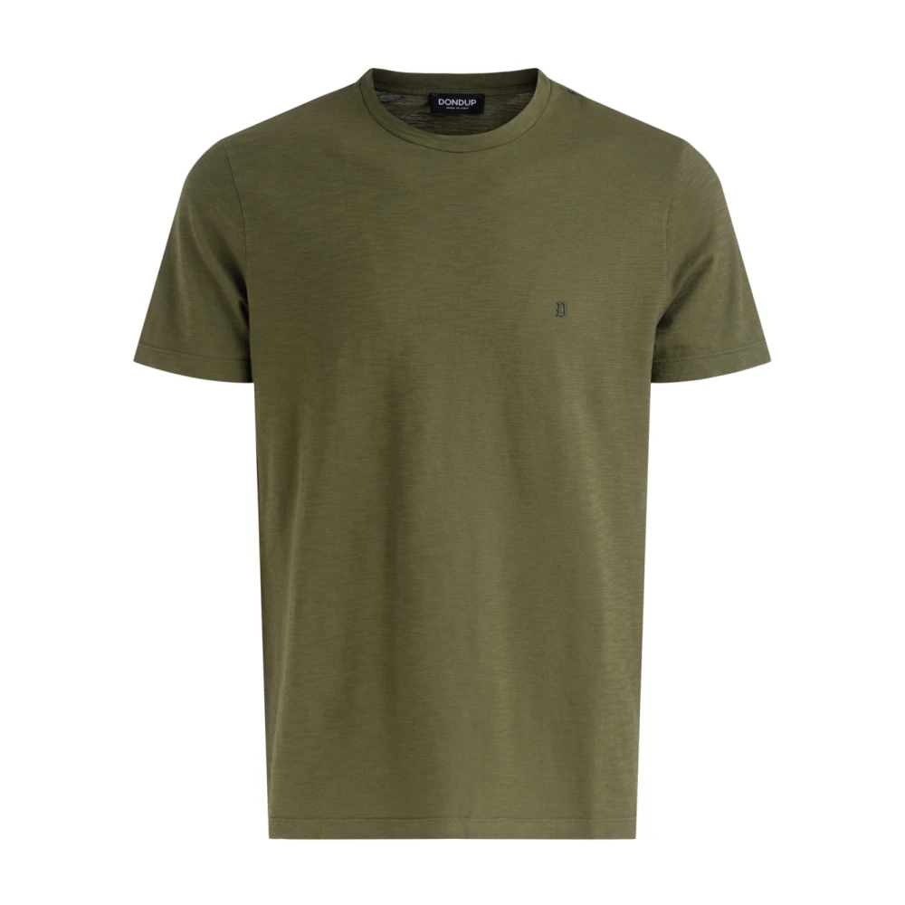 Dondup Groene Vlam Regular Fit T-shirt Green Heren