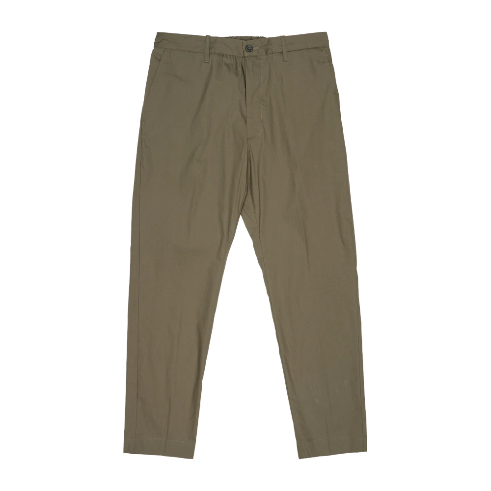 Nine In The Morning Relaxed fit katoenen chino broek Green Heren