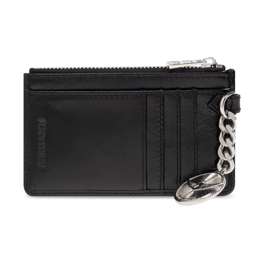 Zadig & Voltaire Leren portemonnee Black Dames