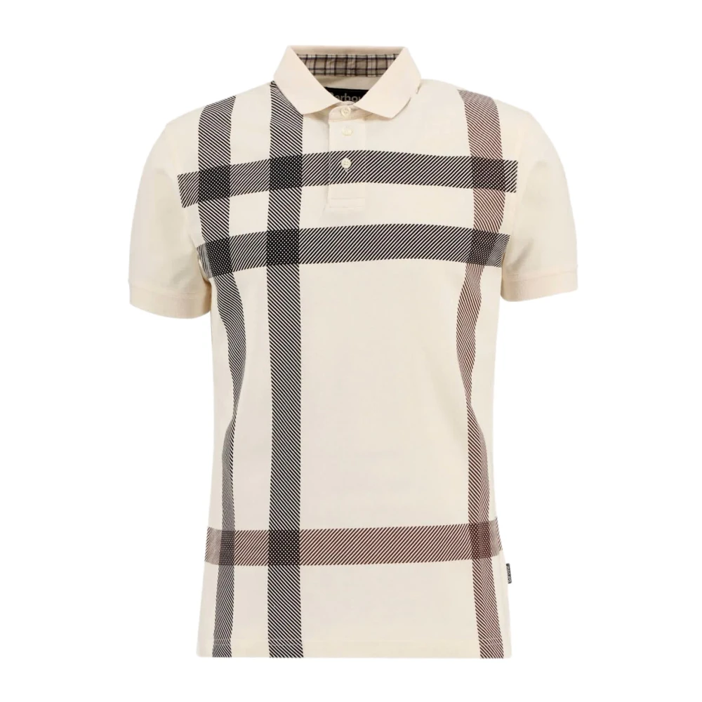 Barbour Men's Beige Blaine Oversized Tartan Polo - Polo Shirts - Xl - Tops