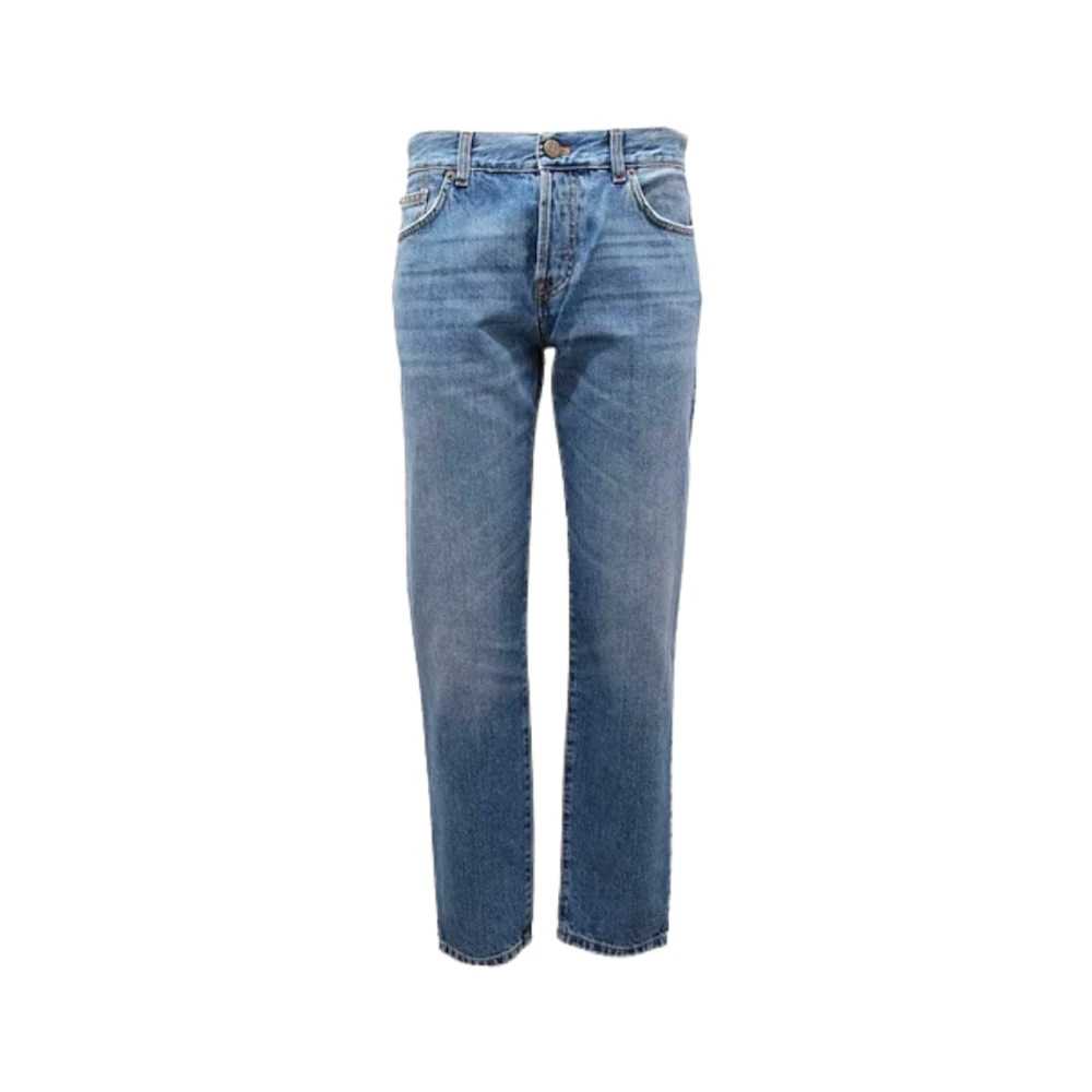 Twinset Women's Blue Straight Fit Jeans, W30, Straight Jeans