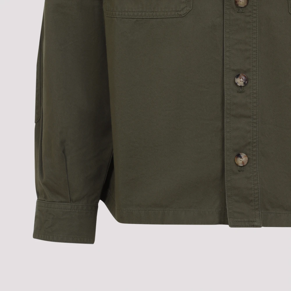 Saint Laurent Groen Katoenen Overhemd Stijlvol en Elegant Green Heren