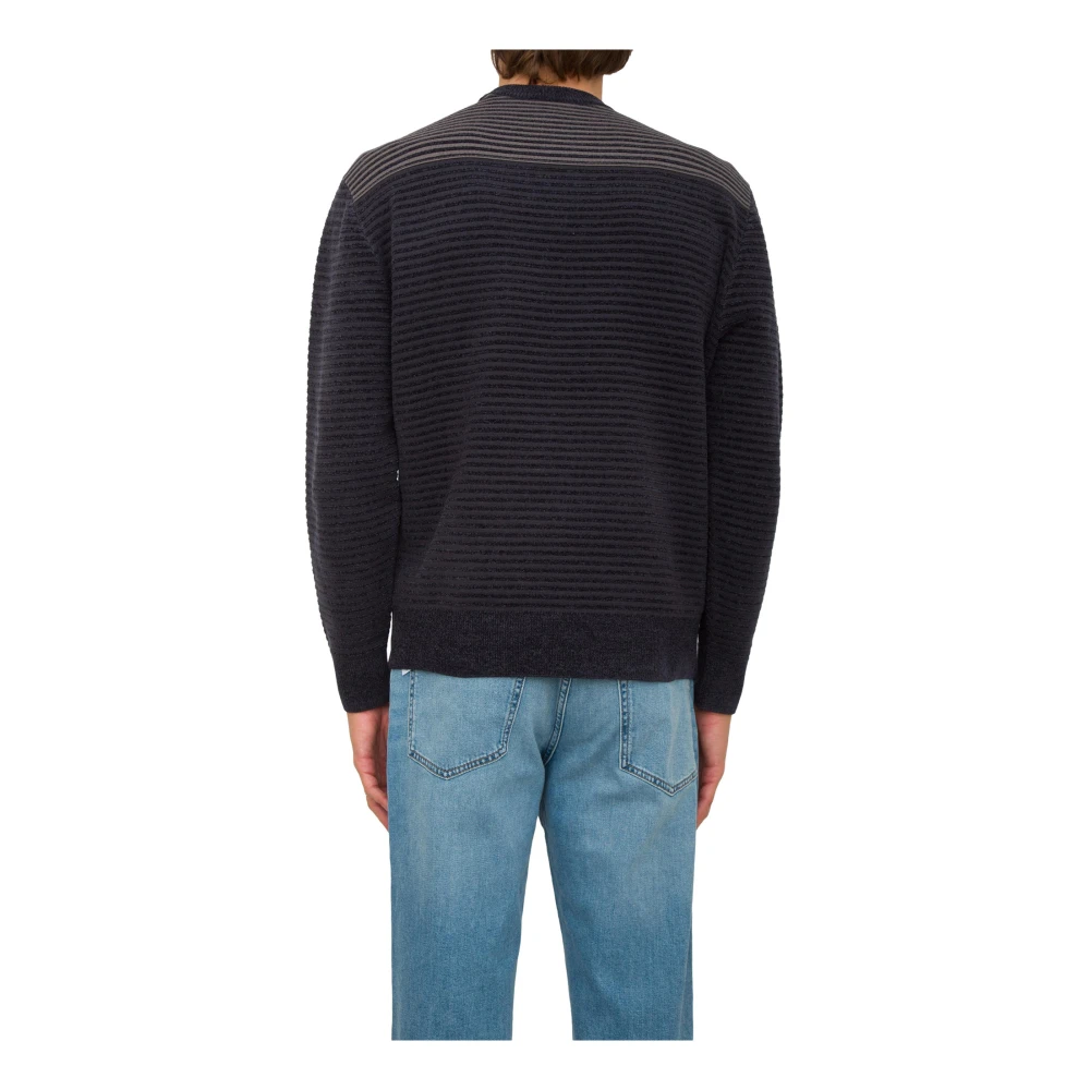 Armani Exchange Blauwe Pullover Sweater Blue Heren