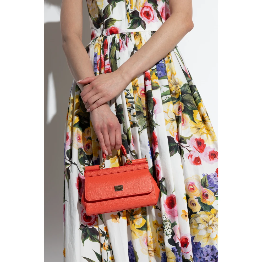 Dolce & Gabbana Sicily Kleine schoudertas Orange Dames
