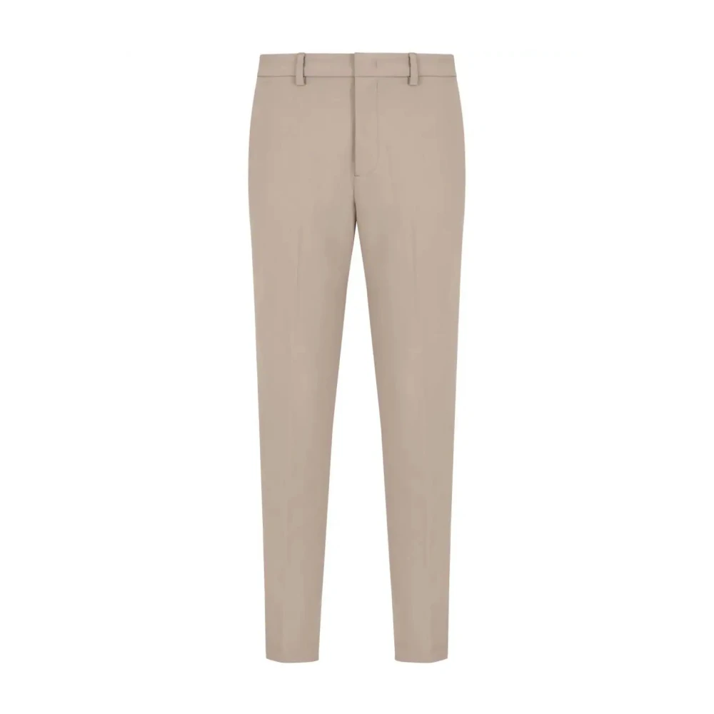 Emporio Armani Stijlvolle herenbroeken voor Aw24 Beige Heren
