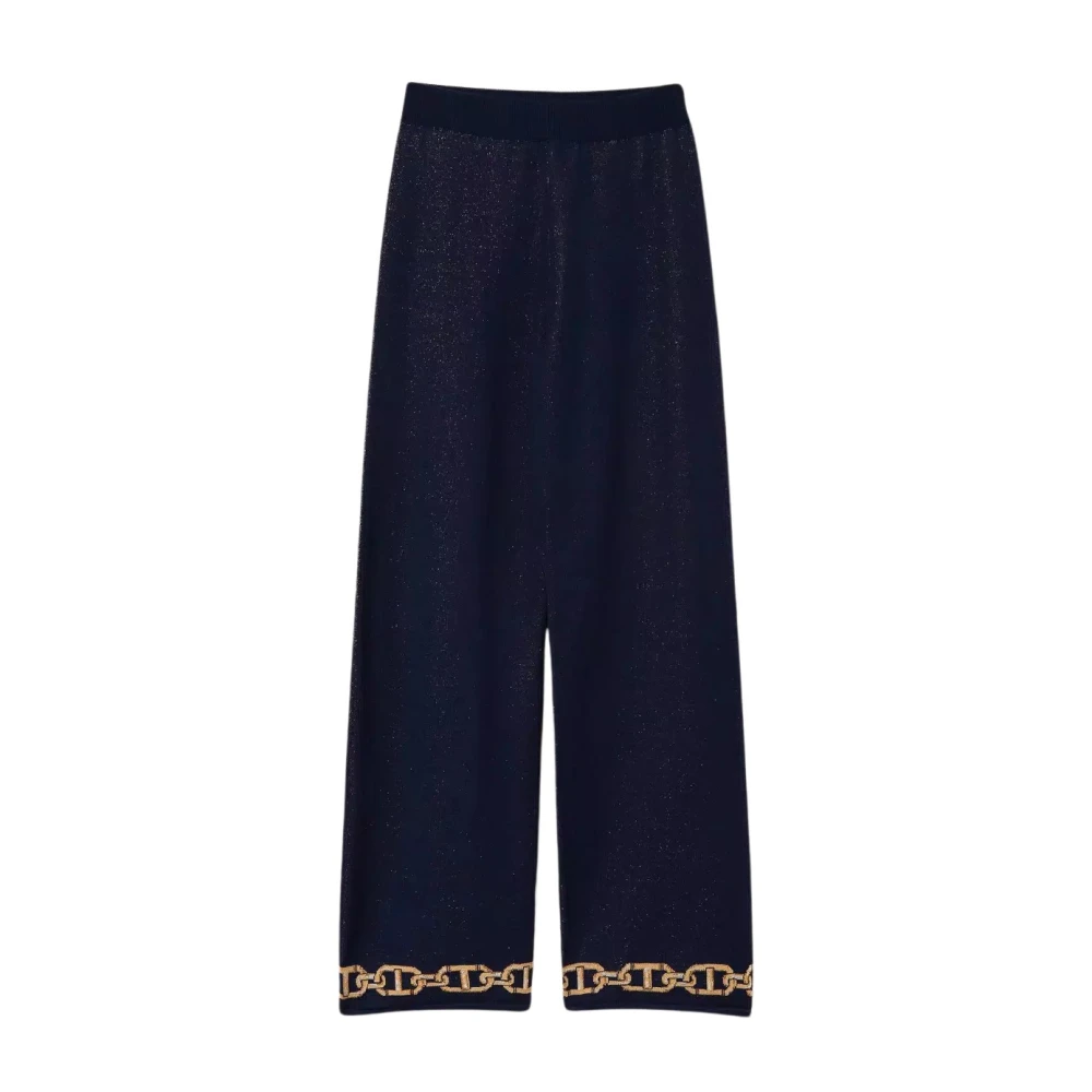 Twinset Wide Trousers Blue Dames
