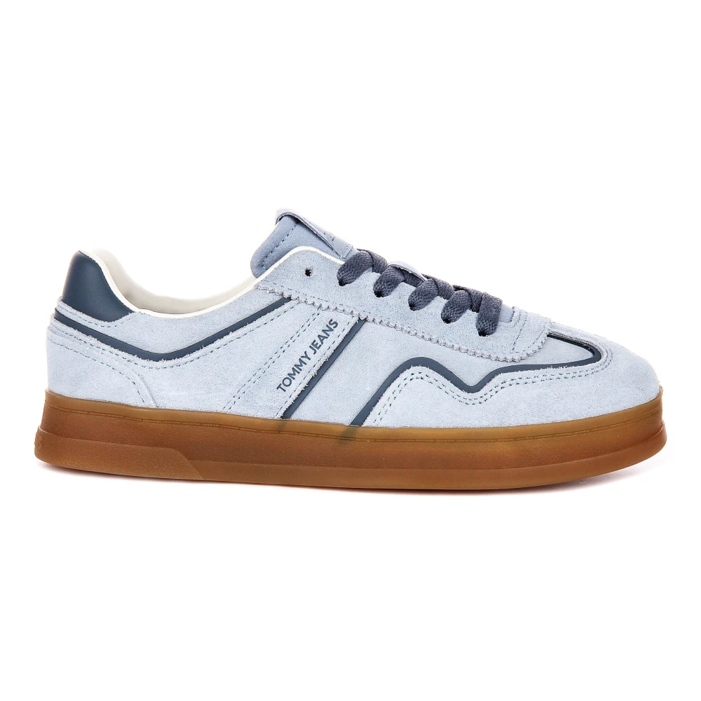 Tommy Jeans Women's Blue Sneakers, 5 Uk, The Greenwich Suede Trainers