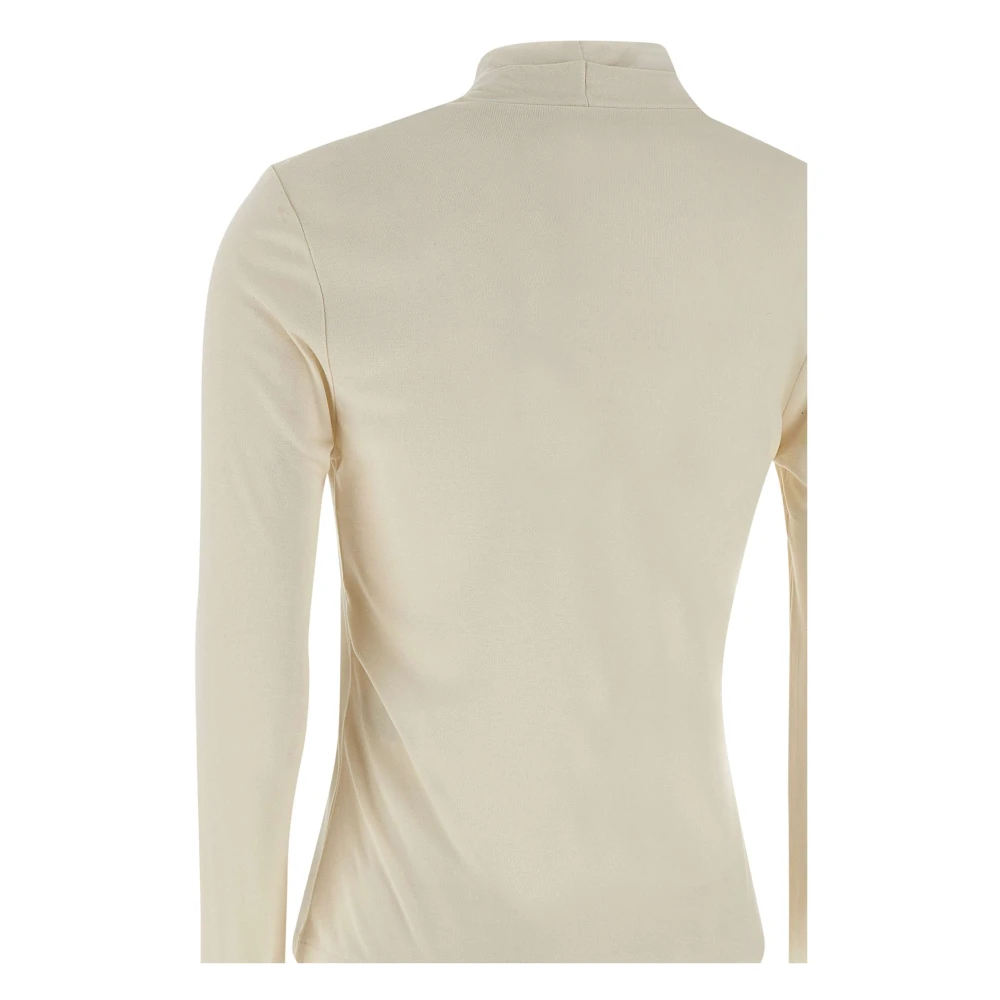 IRO Witte V-hals Trui met Cut-Out Details White Dames