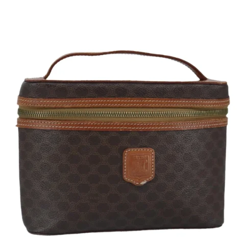 Celine Vintage Pre-owned Leather handbags Brown Dames