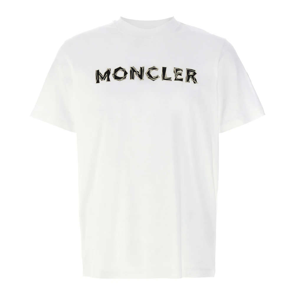 Moncler - Tops > T-Shirts - White - Moncler - Modalova