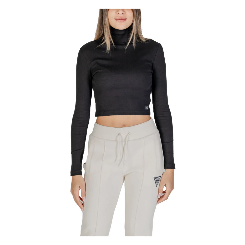 Calvin Klein Jeans Herfst Winter Dames T-Shirts en Sweatshirts Black Dames