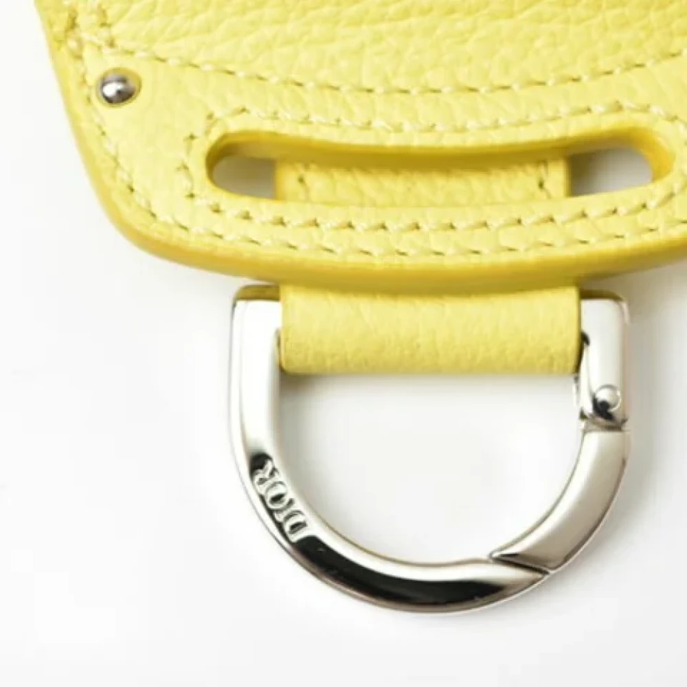 Dior Vintage Pre-owned Leather wallets Yellow Dames