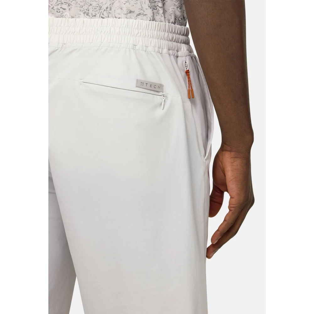Boggi Milano B Tech Stretch Nylon Bermuda Shorts Gray Heren