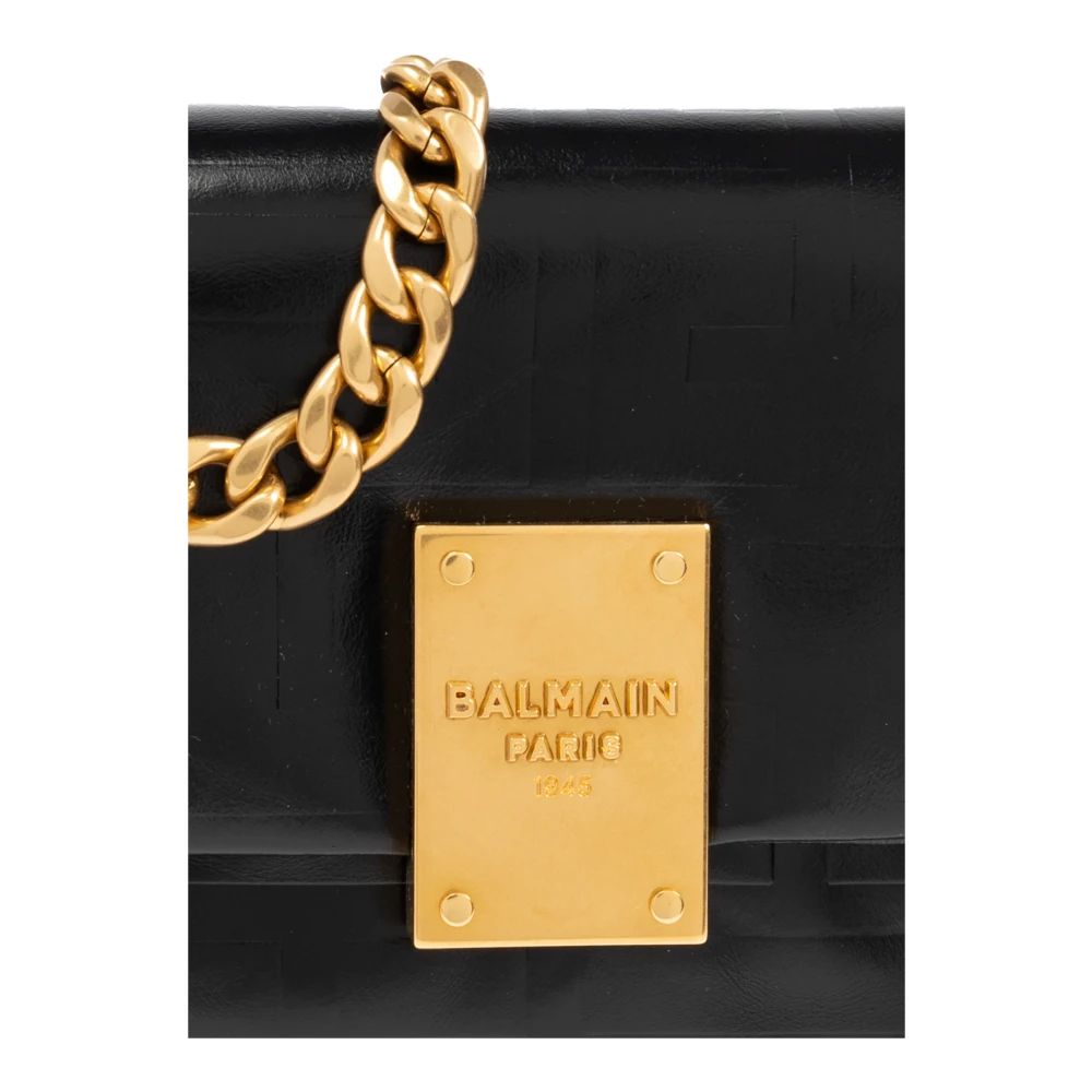 Balmain Schoudertas Flap Small Black Dames