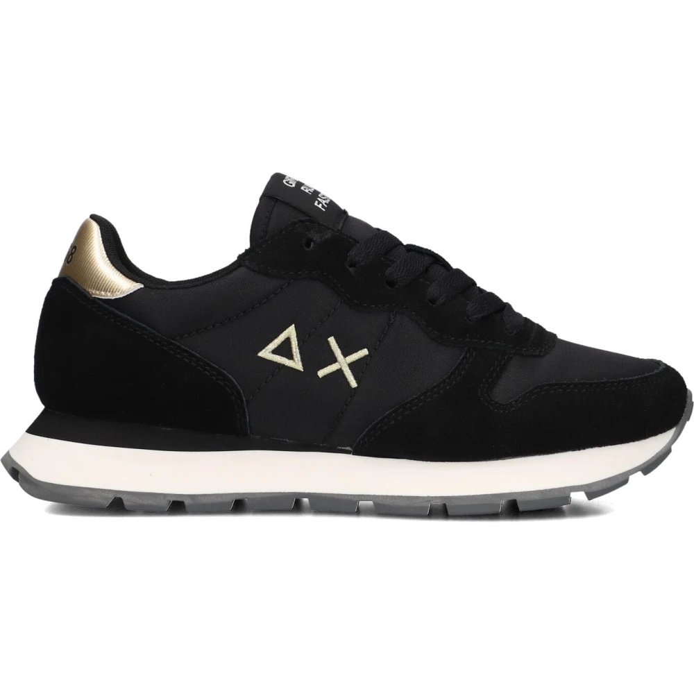Sun68 Zwarte Nylon Sneakers voor Vrouwen Dames Schoenen