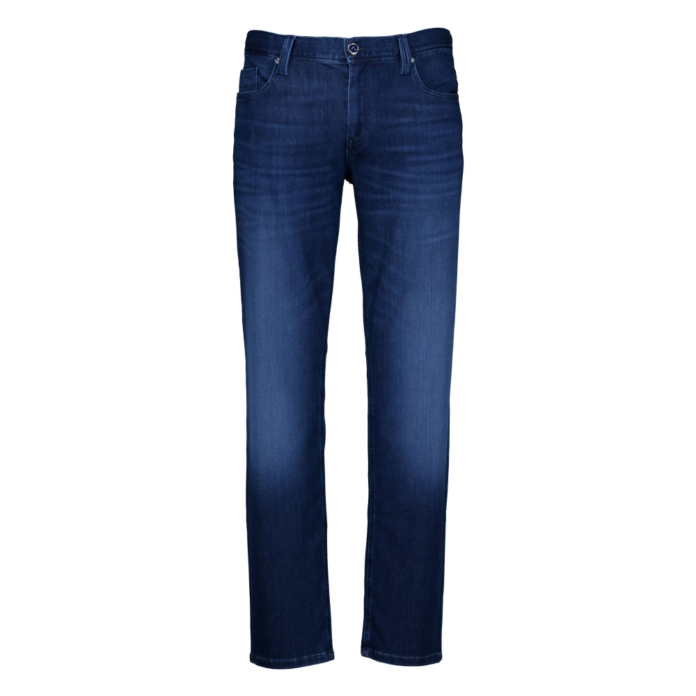 Alberto Men's Blue Slim Fit Jeans, W36 L32, Pipe Slim-Fit Jeans