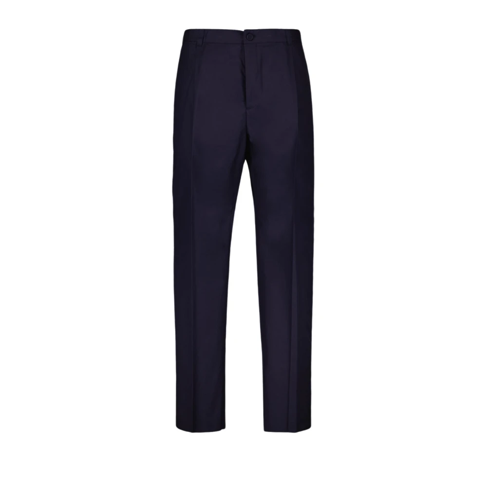 Dior Straight Trousers with Pockets Blue Heren