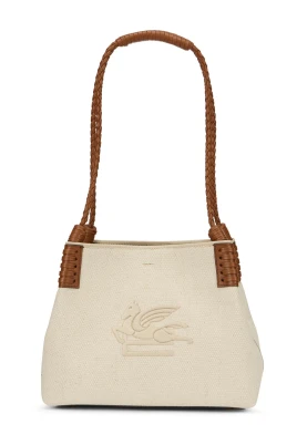 Pegasus Broderad Canvas Tygväska