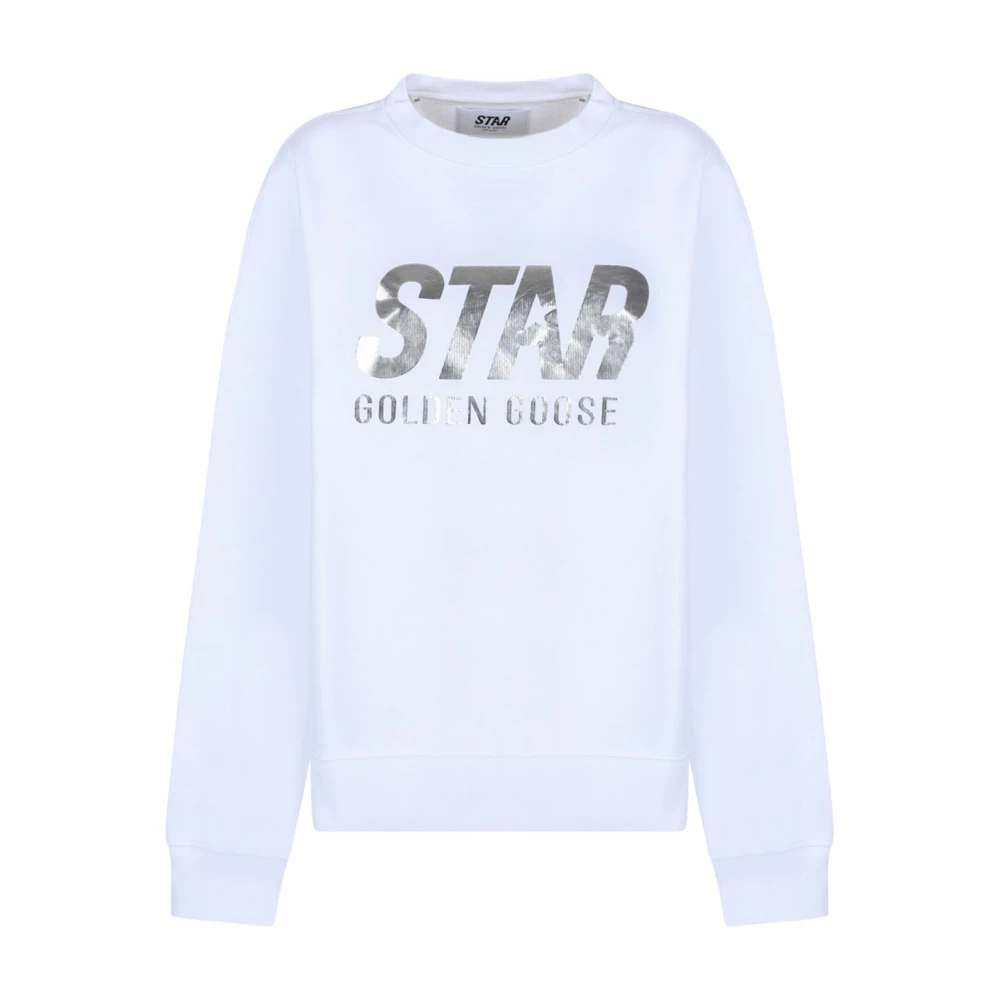 Golden Goose Herren Weiß Sweatshirts & Hoodies, Mgröße: