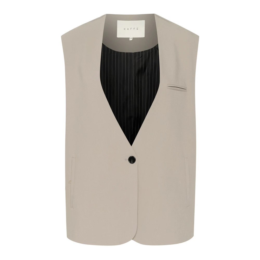 Kaffe Elephant Skin Vest Beige Dames