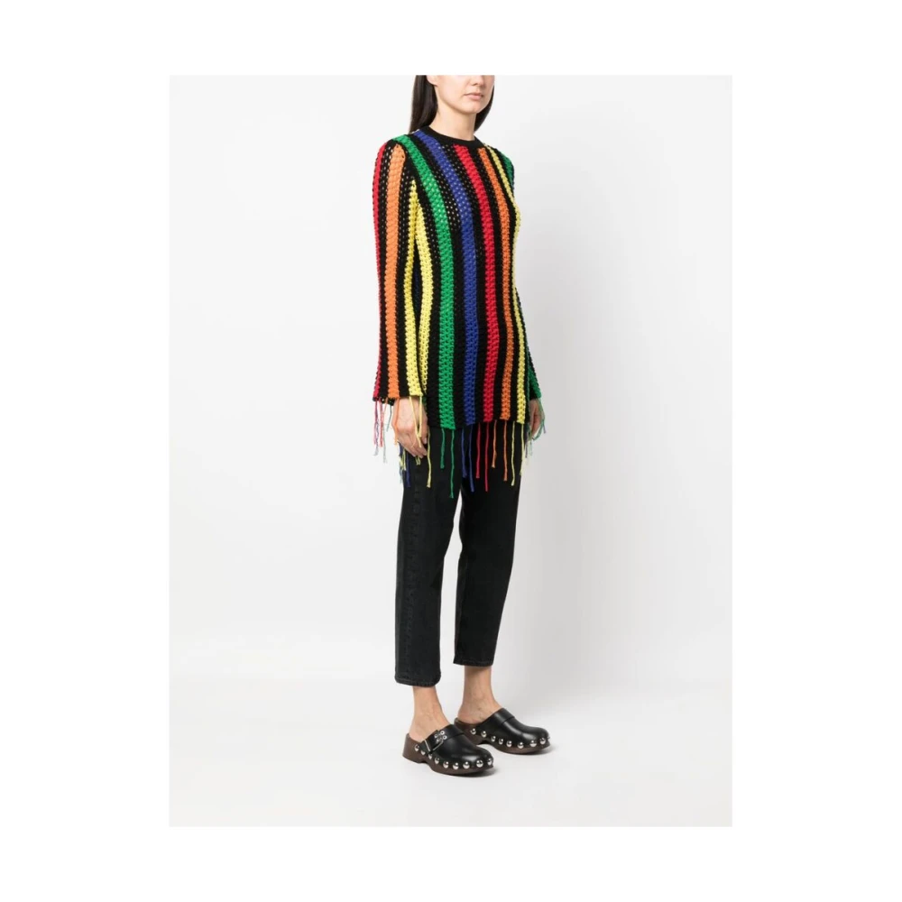 Msgm Round-neck Knitwear Multicolor Dames