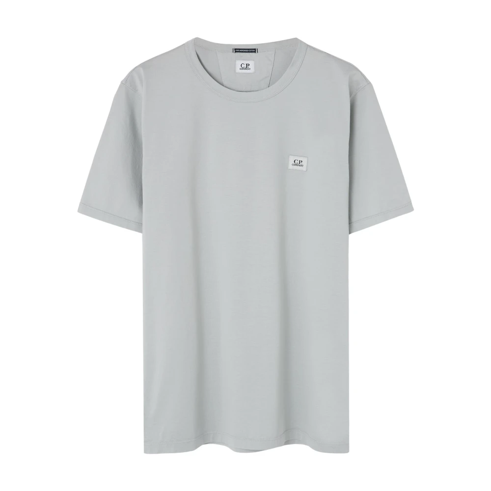 C.P. Company Blauwe Vos Minimalistisch T-shirt Elegantie Comfort Gray Heren