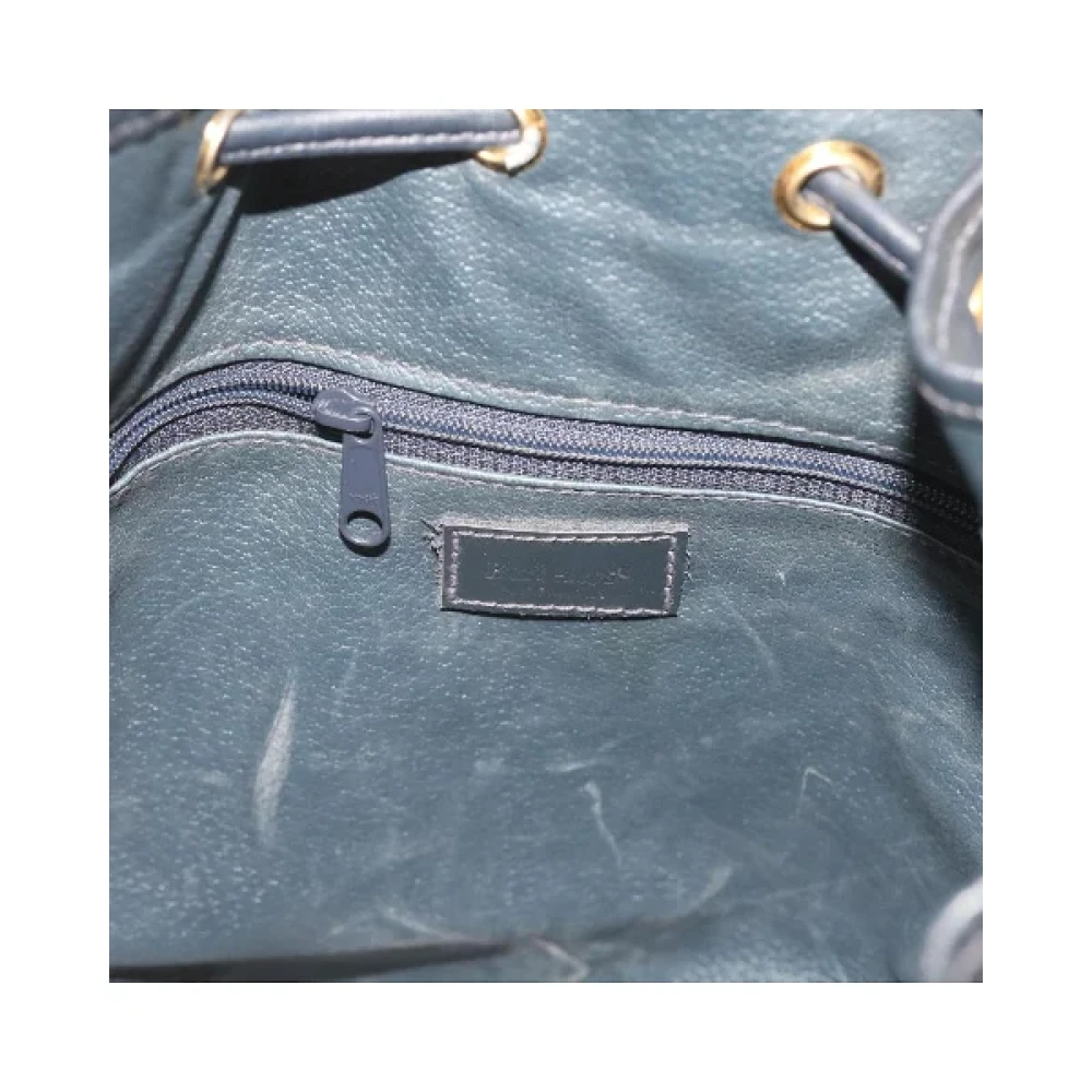 Burberry Vintage Pre-owned Leather shoulder-bags Blue Dames