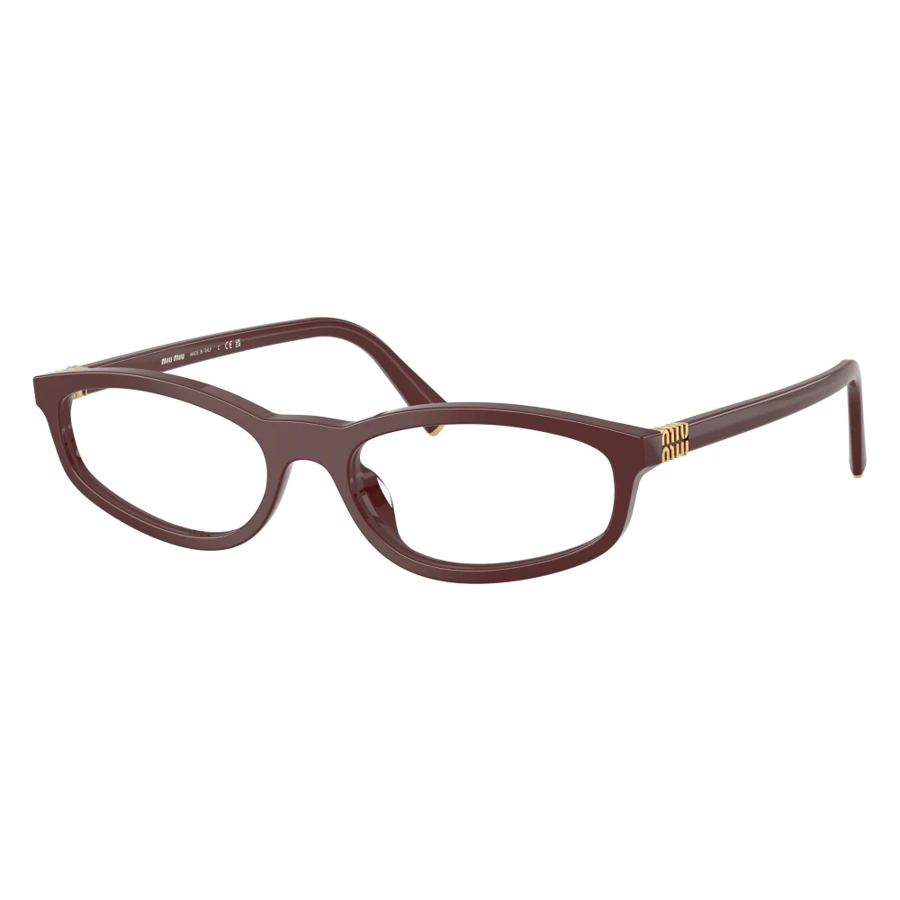 Miu Miu Pink Mu 01Zv 26L1o1 Woman Optical Frames Acetate Transparent Round Normal - Image 3