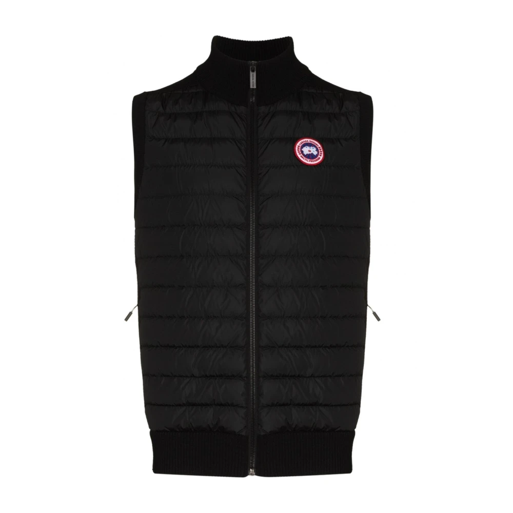 Canada Goose Hybridge Knit Vest in Zwart Black Heren