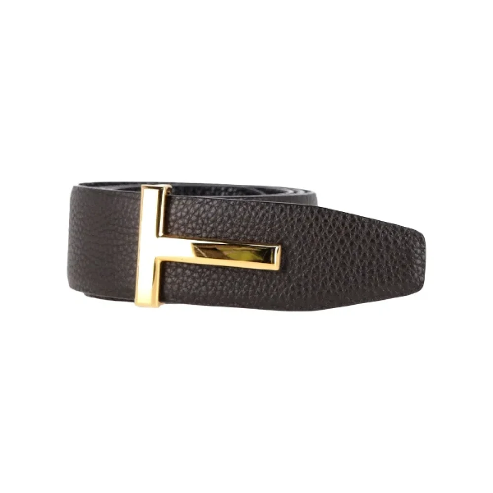 Tom Ford Pre-owned Leather belts Brown Heren