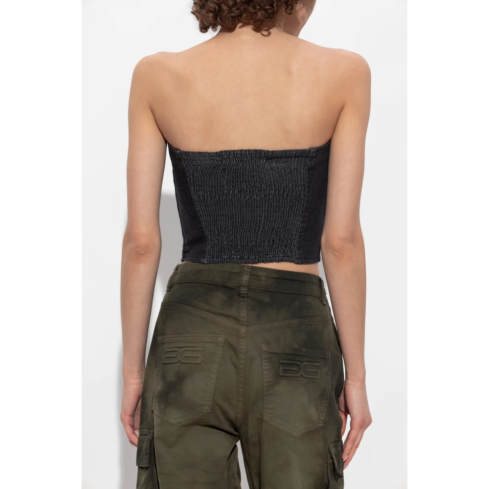 Gestuz Denim Top Zorahgz Black Dames