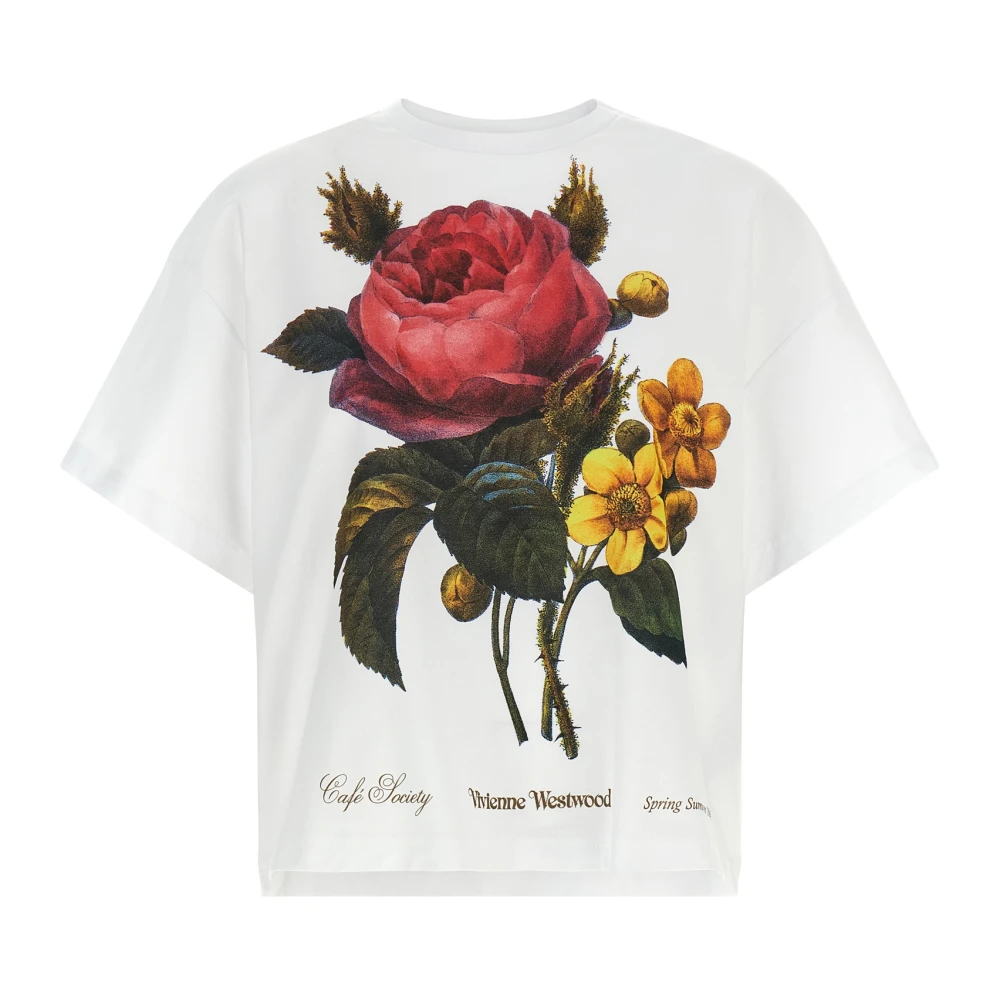 Vivienne Westwood Women's White Flower Box T-Shirt - T-Shirts - Xs - Tops