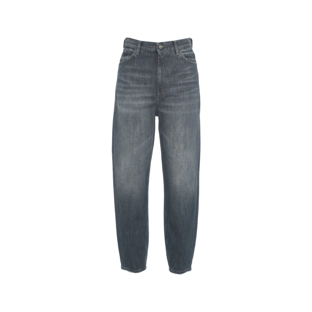 Dondup Kvinno Grå Jeans Dam, W31, Hög Midja Boyfriend Jeans Grigio