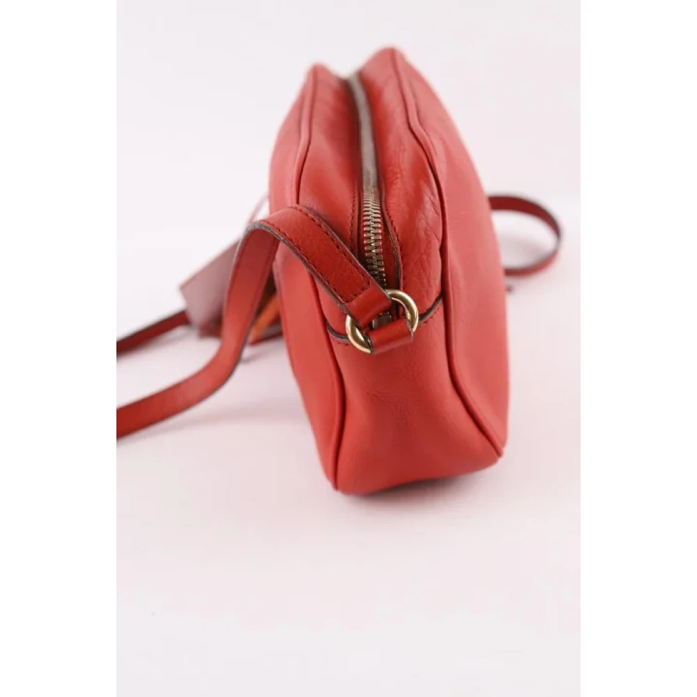 Gucci Vintage Pre-owned Leather gucci-bags Red Dames