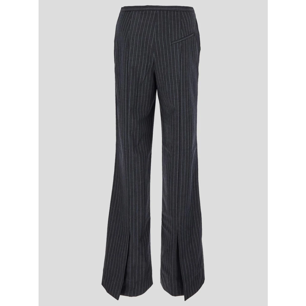 Ganni Wide Trousers Gray Dames