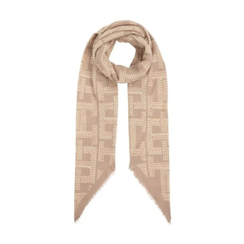 Tommy Hilfiger Monogram Square Halsduk Kvinnor Beige, Dam